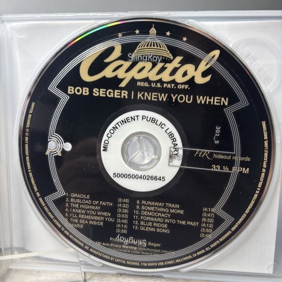 Bob Seger – I Knew You When Deluxe CD 2017 Rock Album READ - Picture 4 of 5
